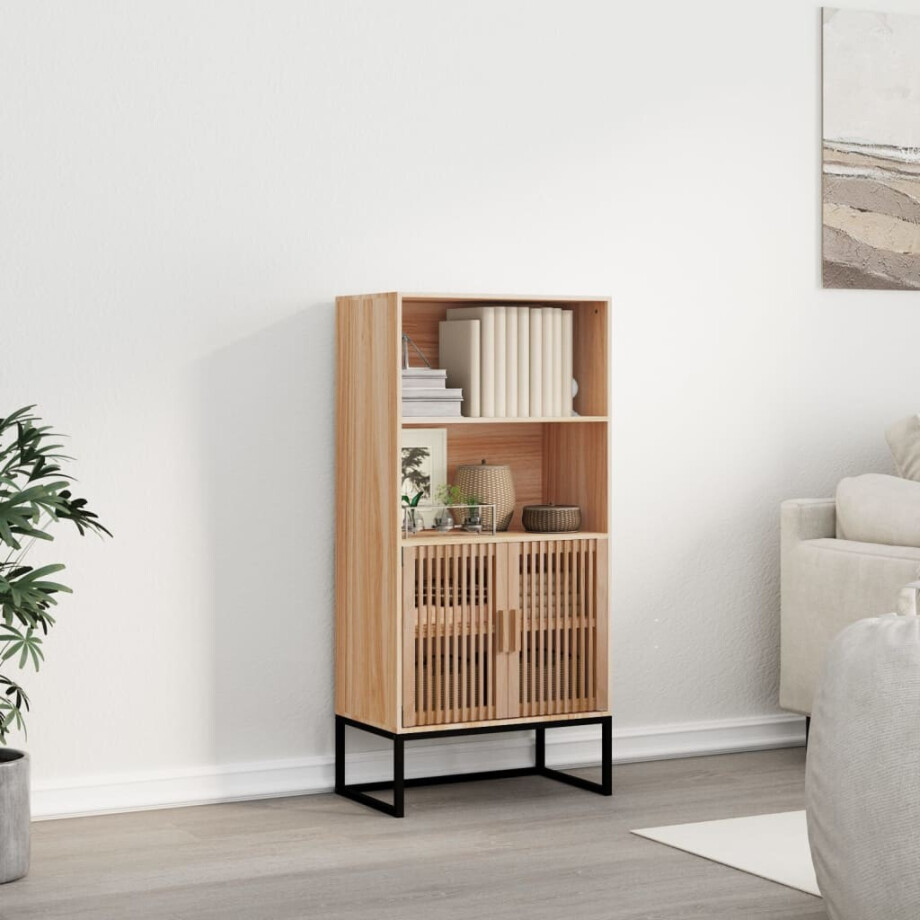 vidaXL Hoge kast 60x35x125 cm bewerkt hout vidaXL Hoge kast 60x35x125 cm bewerkt hout afbeelding 1