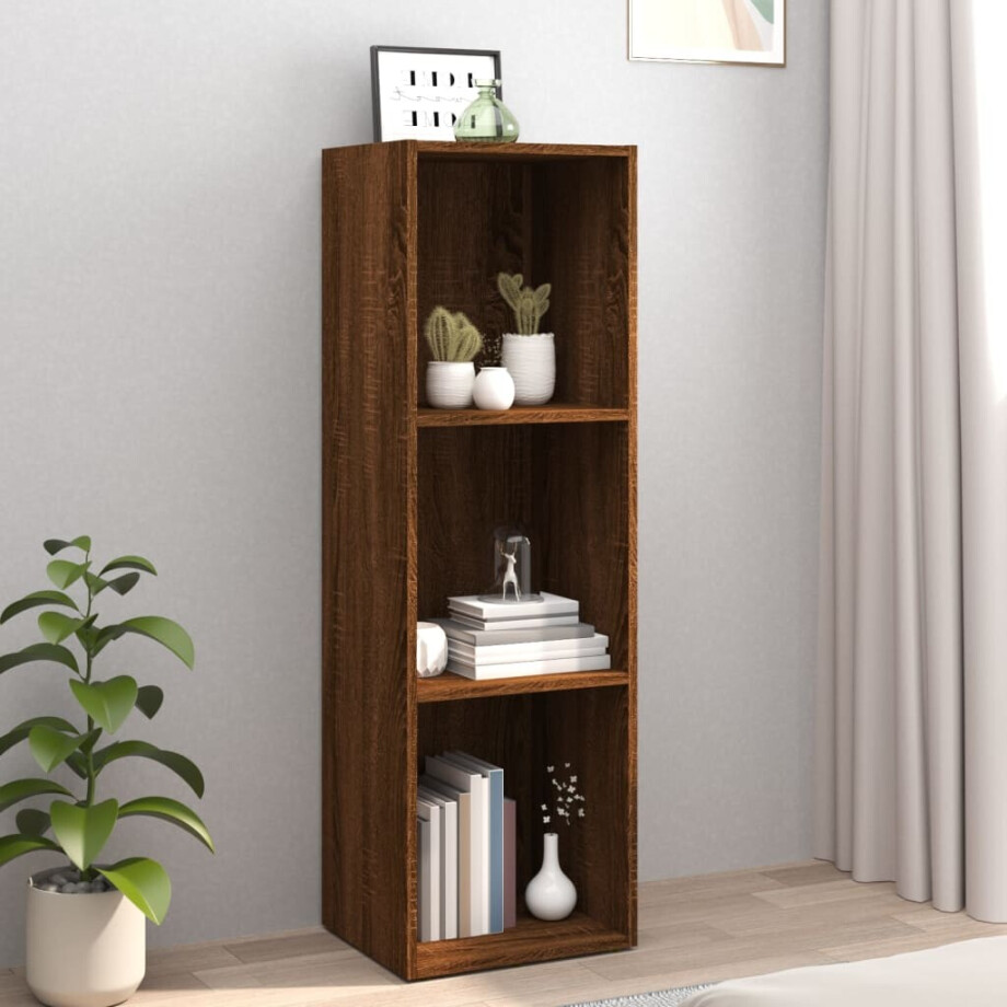 vidaXL Boekenkast/tv-meubel 36x30x114 cm bruin eikenkleur afbeelding 1