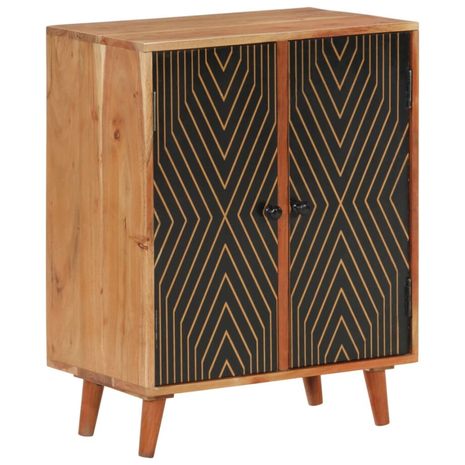 vidaXL Dressoir 60x35x74 cm massief acaciahout afbeelding 1