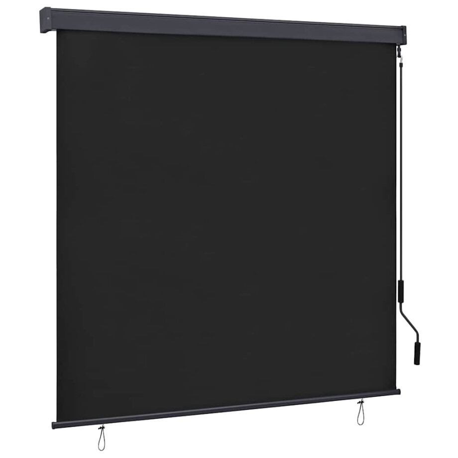 vidaXL Rolgordijn Gestreept Antraciet 180 x 250 cm Stof en Aluminium vidaXL Rolgordijn Gestreept Antraciet 180 x 250 cm Stof en Aluminium afbeelding 1