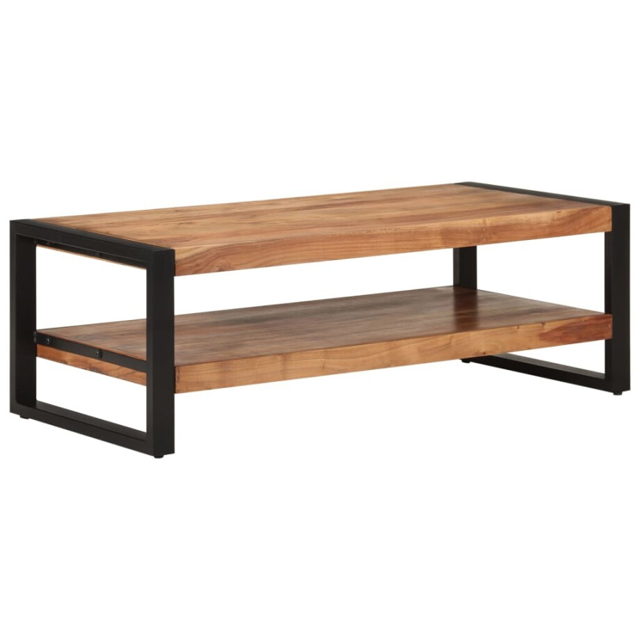 vidaXL Salontafel 120x55x40 cm massief acaciahout afbeelding 1