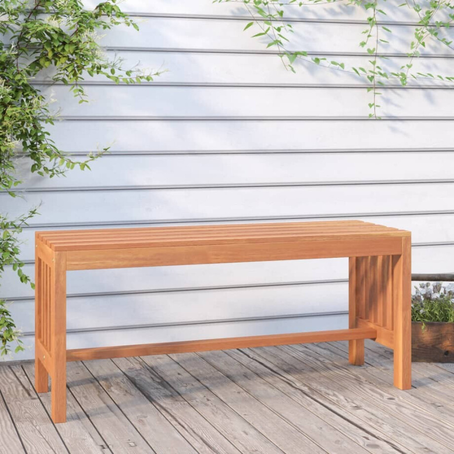 vidaXL Tuinbank 110 cm massief eucalyptushout afbeelding 1