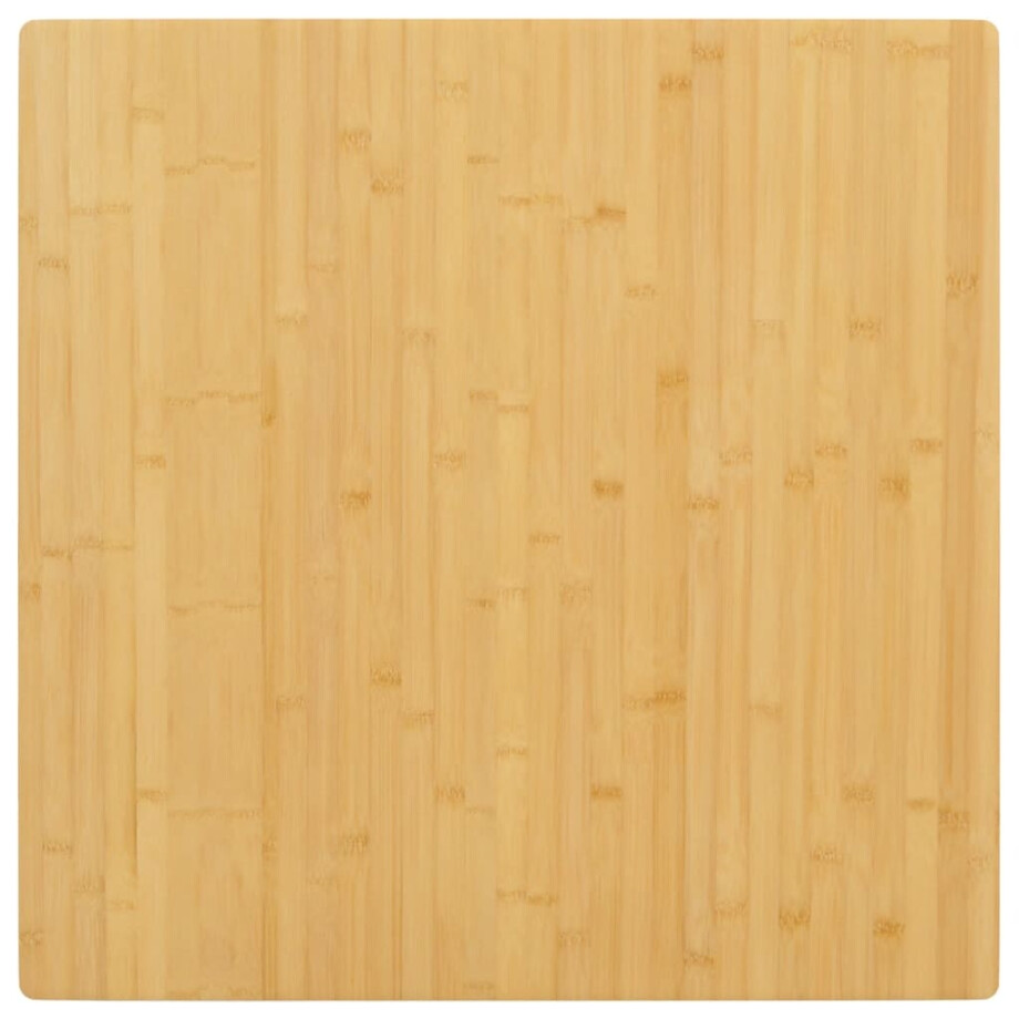 vidaXL Tafelblad 70x70x1,5 cm bamboe afbeelding 1