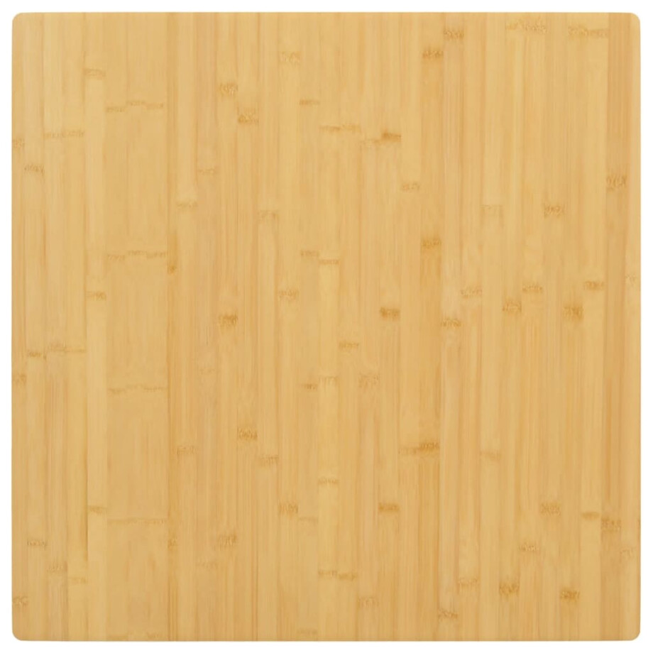 vidaXL Tafelblad 80x80x2,5 cm bamboe afbeelding 1