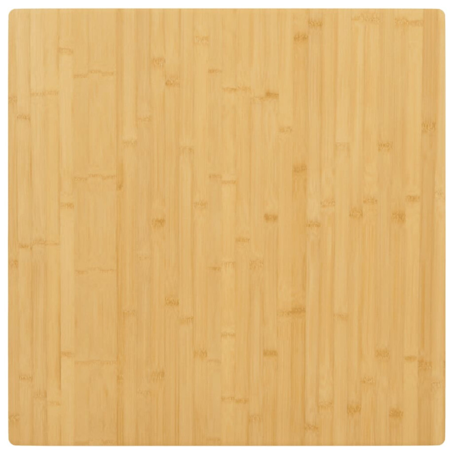 vidaXL Tafelblad 90x90x2,5 cm bamboe afbeelding 1