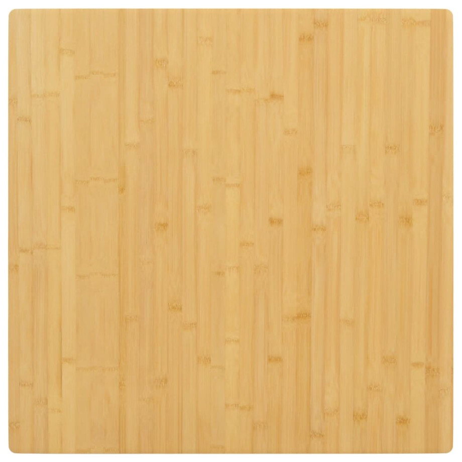 vidaXL Tafelblad 90x90x4 cm bamboe afbeelding 1
