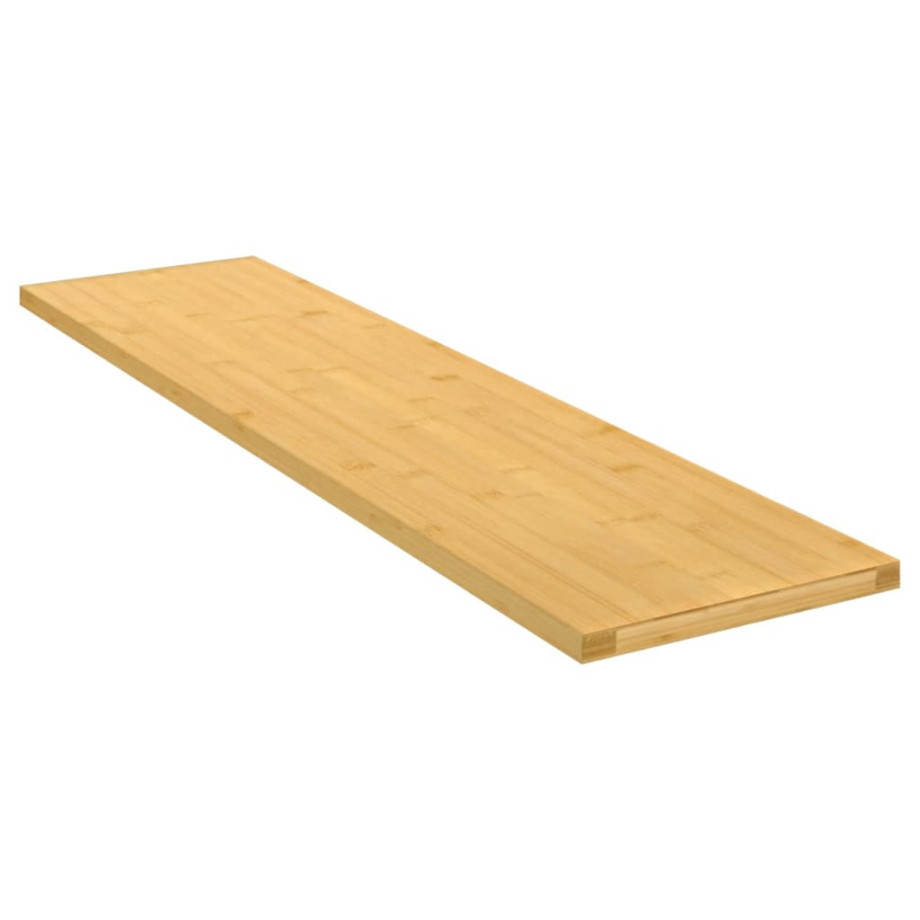 vidaXL Wandschap 80x20x1,5 cm bamboe afbeelding 1