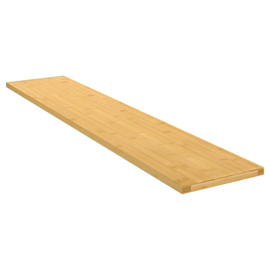 vidaXL Wandschap 100x20x1,5 cm bamboe afbeelding 1