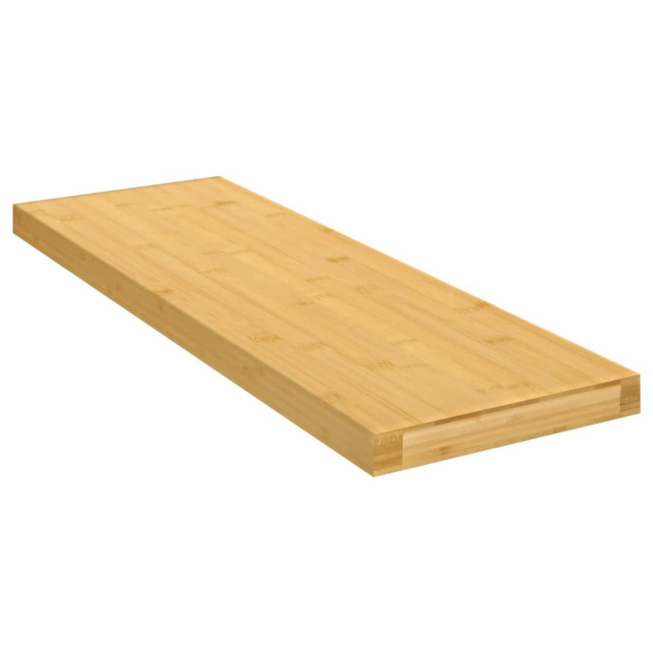 vidaXL Wandschap 60x20x2,5 cm bamboe afbeelding 1