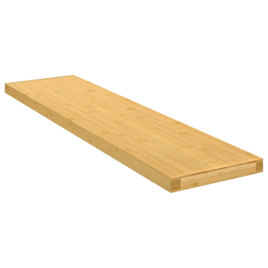 vidaXL Wandschap 80x20x2,5 cm bamboe afbeelding 1