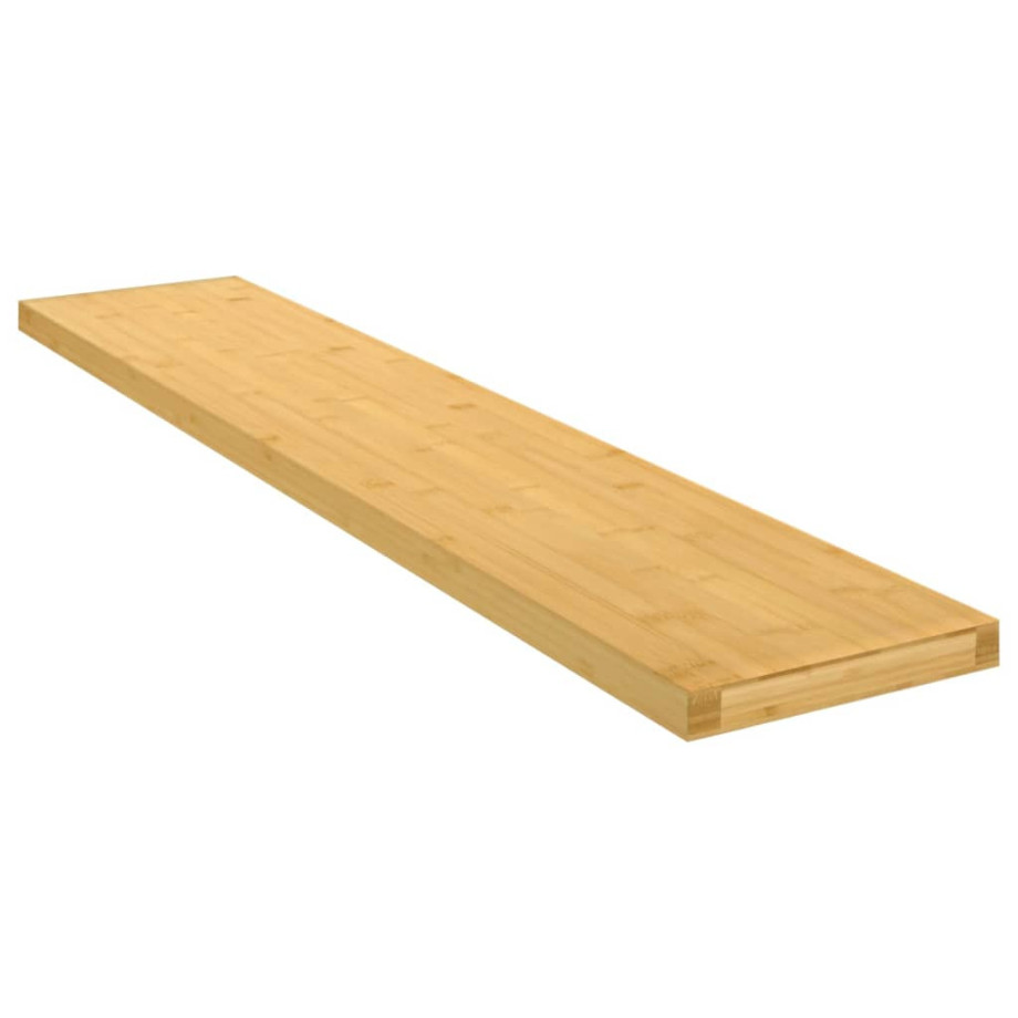 vidaXL Wandschap 100x20x2,5 cm bamboe afbeelding 1