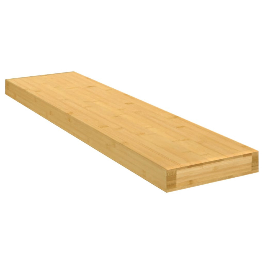 vidaXL Wandschap 80x20x4 cm bamboe afbeelding 1