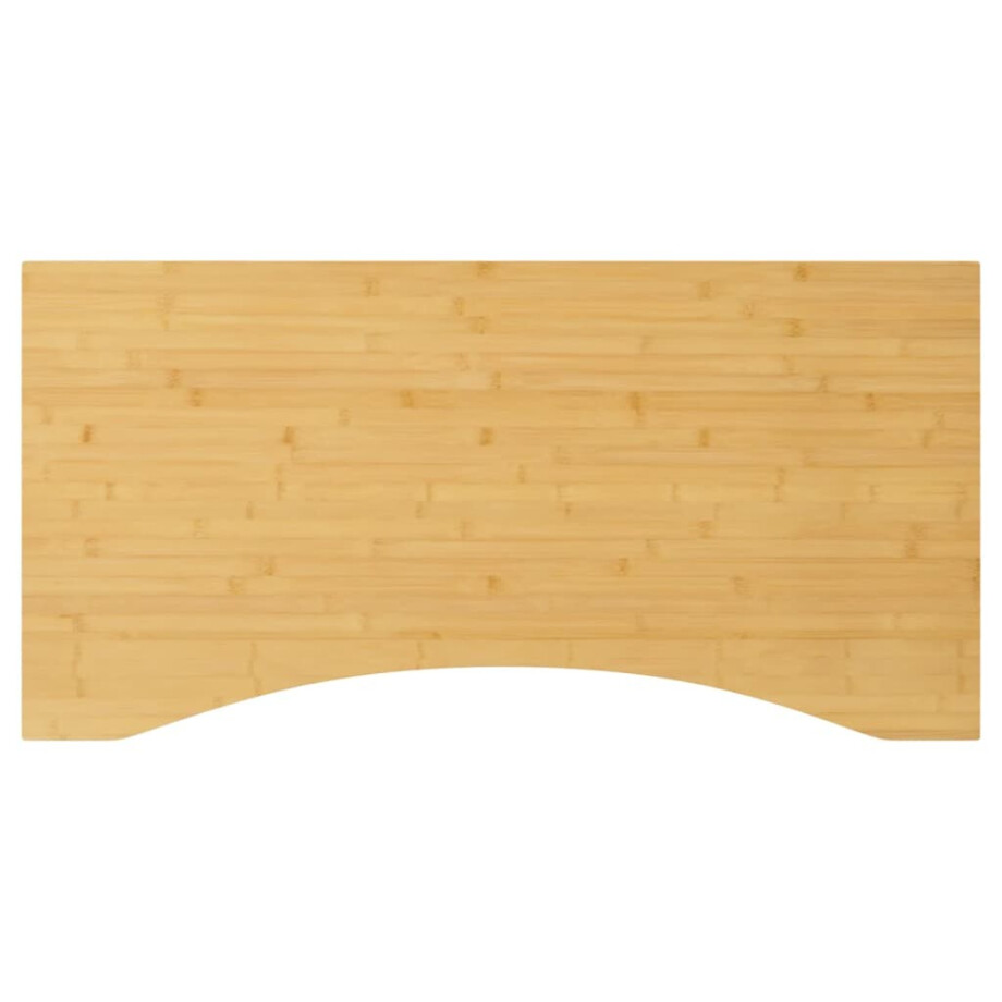 vidaXL Bureaublad 110x55x2,5 cm bamboe afbeelding 1