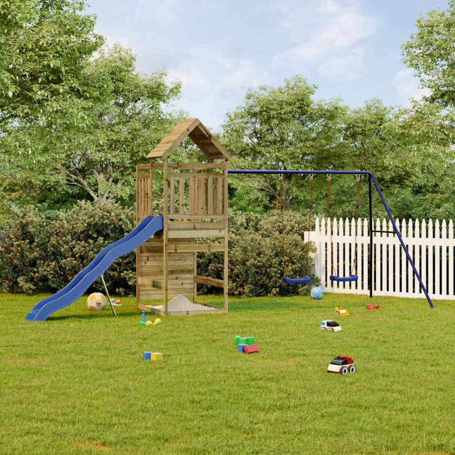 vidaXL Tuinspeelset geïmpregneerd grenenhout vidaXL Tuinspeelset geïmpregneerd grenenhout afbeelding 1