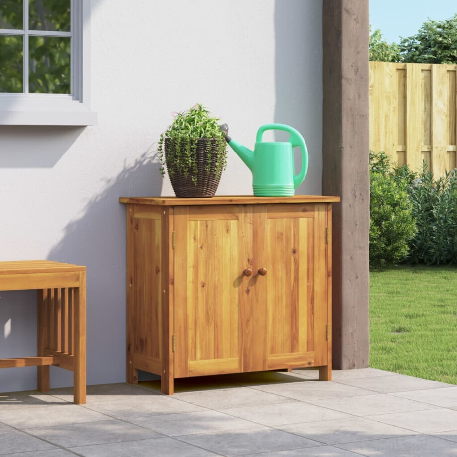 vidaXL Tuinkast 75x33x107 cm massief acaciahout afbeelding 1