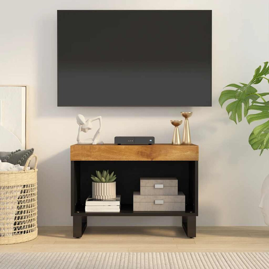 vidaXL Tv-meubel 60x33x43,5 cm massief mangohout vidaXL Tv-meubel 60x33x43,5 cm massief mangohout afbeelding 1