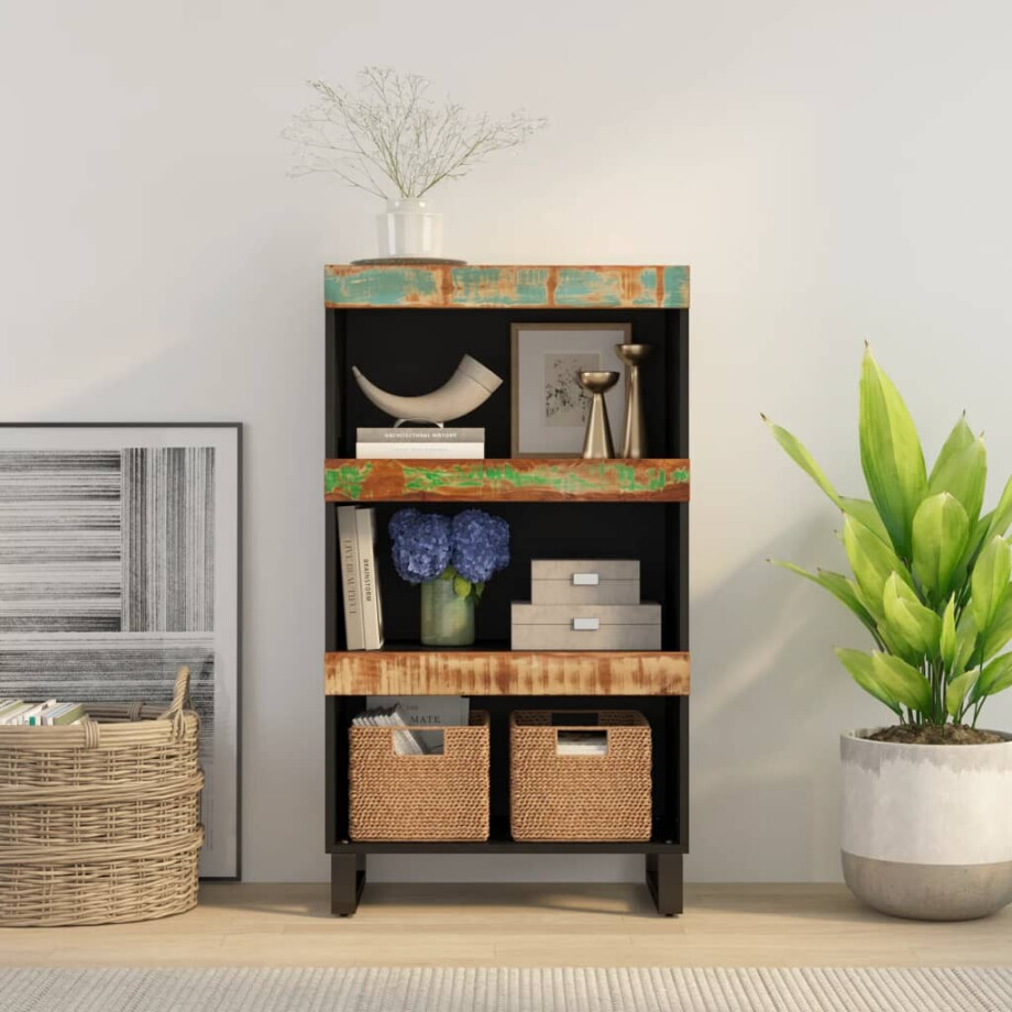 vidaXL Bijzetkast 60x33x107 cm massief gerecycled hout vidaXL Bijzetkast 60x33x107 cm massief gerecycled hout afbeelding 1