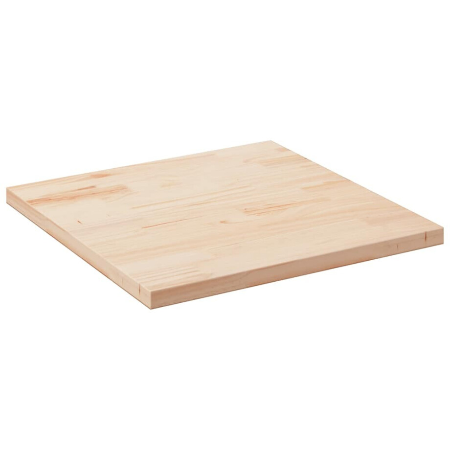 vidaXL Tafelblad vierkant 90x90x2,5 cm massief grenenhout afbeelding 1