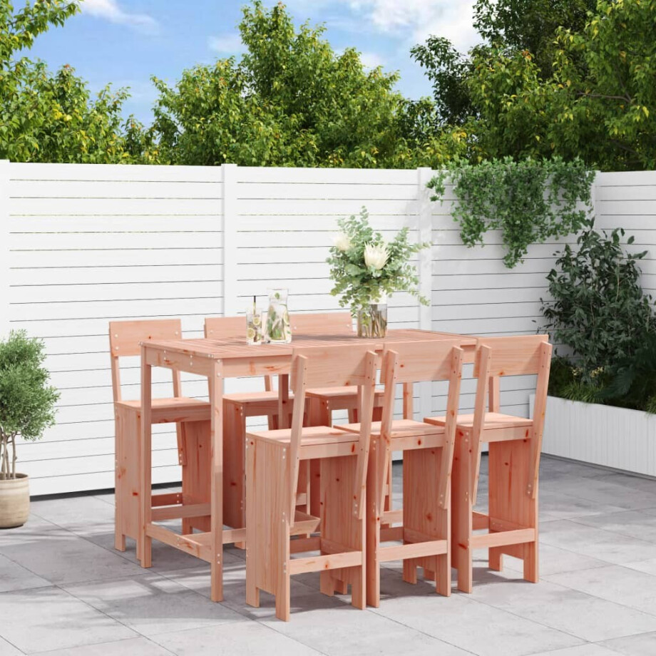 vidaXL 7-delige Tuinset massief douglashout vidaXL 7-delige Tuinset massief douglashout afbeelding 1