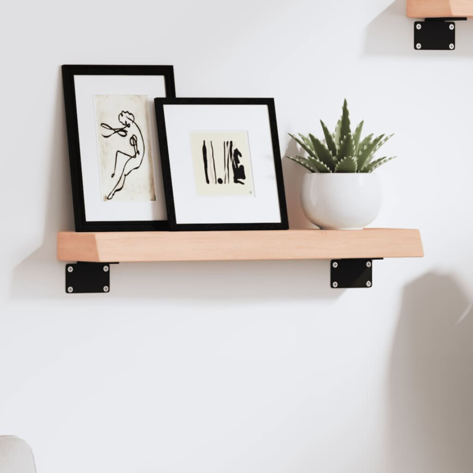 vidaXL Wandschap 40x10x4 cm onbehandeld massief eikenhout afbeelding 1