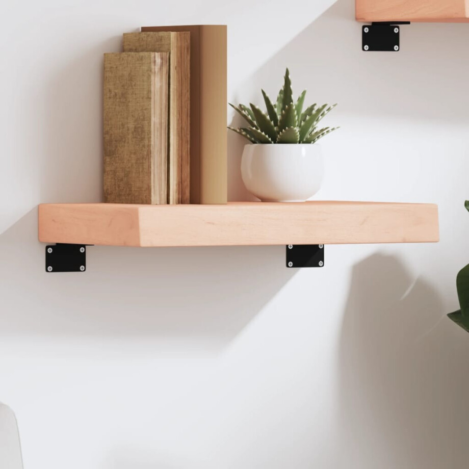 vidaXL Wandschap 40x20x6 cm onbehandeld massief eikenhout afbeelding 1