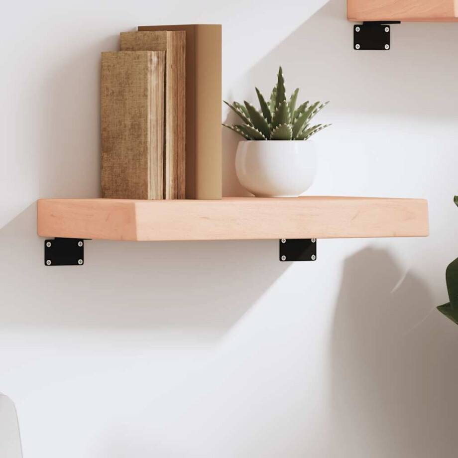 vidaXL Wandschap 40x30x(2-6) cm onbehandeld massief eikenhout vidaXL Wandschap 40x30x(2-6) cm onbehandeld massief eikenhout afbeelding 1