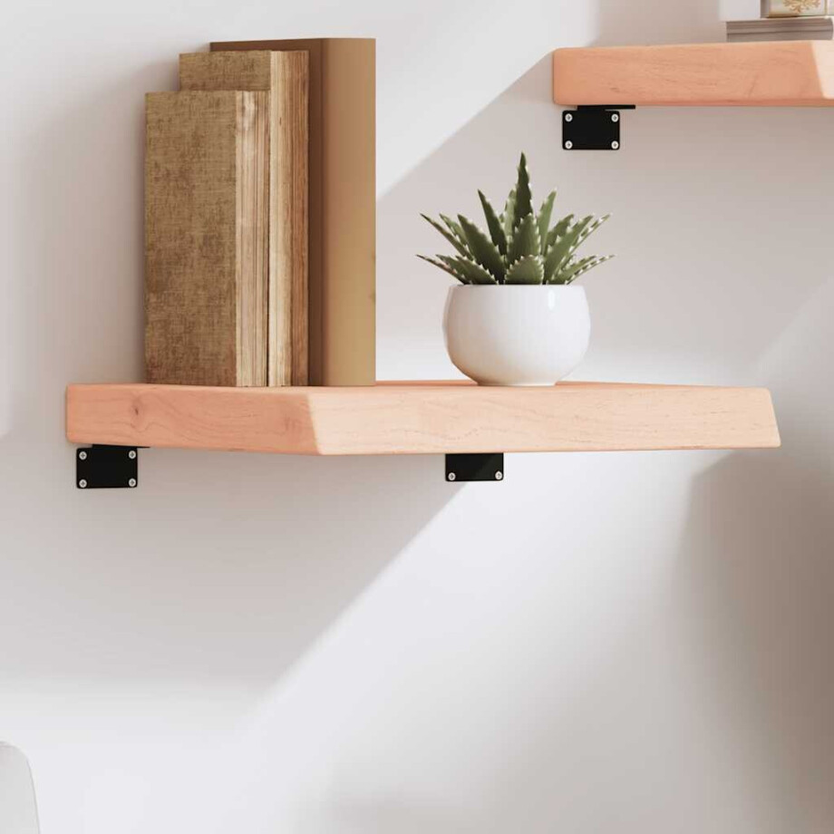 vidaXL Wandschap 40x40x(2-6) cm onbehandeld massief eikenhout vidaXL Wandschap 40x40x(2-6) cm onbehandeld massief eikenhout afbeelding 1