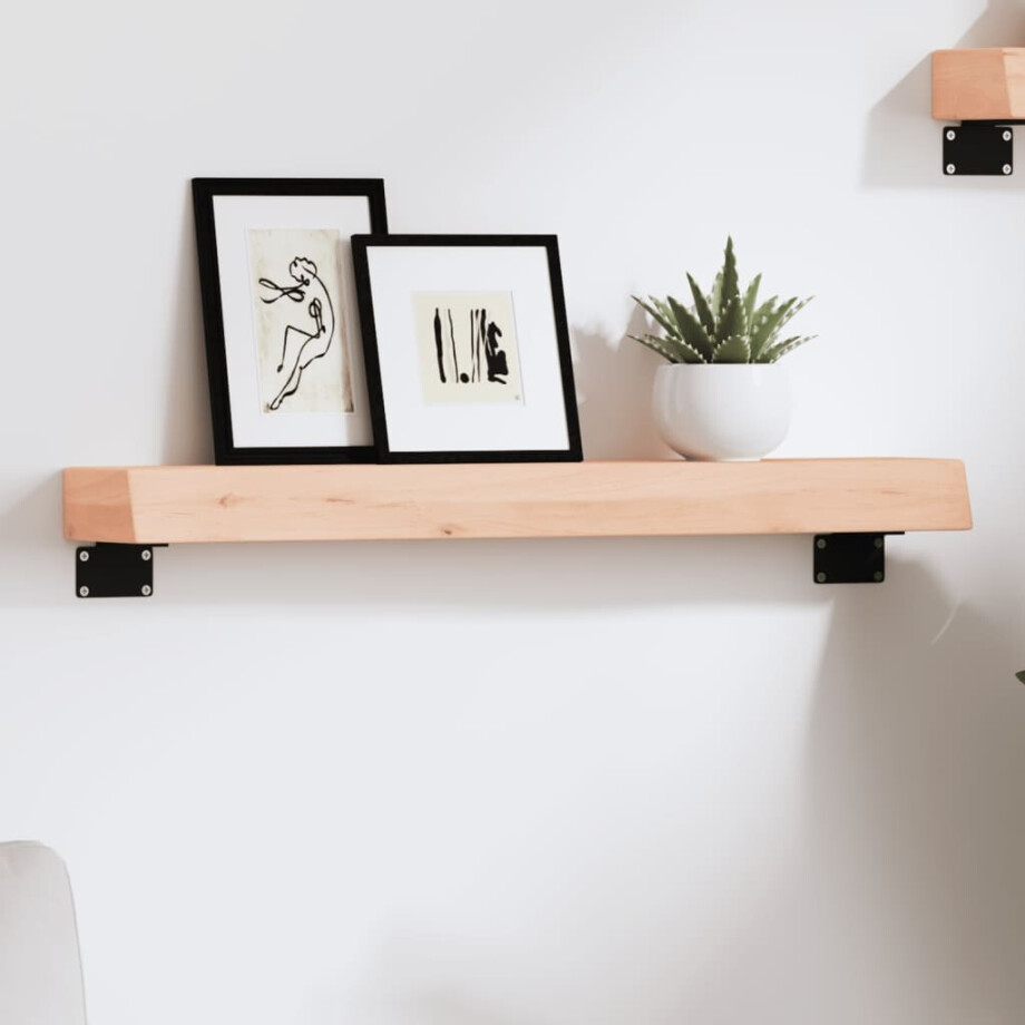 vidaXL Wandschap 60x10x6 cm onbehandeld massief eikenhout vidaXL Wandschap 60x10x6 cm onbehandeld massief eikenhout afbeelding 1