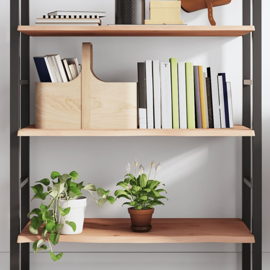 vidaXL Wandschap 80x60x2 cm onbehandeld massief eikenhout vidaXL Wandschap 80x60x2 cm onbehandeld massief eikenhout afbeelding 1