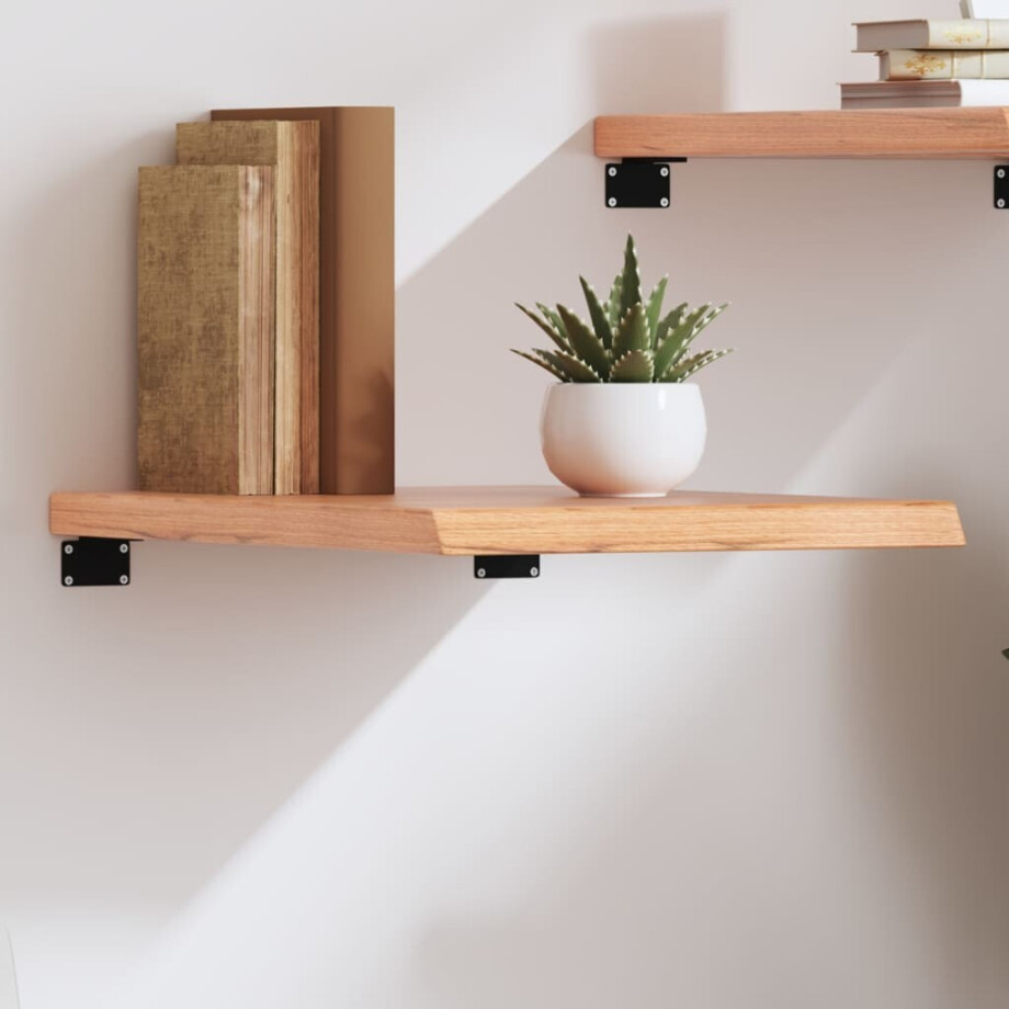 vidaXL Wandschap 40x50x(2-4) cm behandeld massief eikenhout lichtbruin vidaXL Wandschap 40x50x(2-4) cm behandeld massief eikenhout lichtbruin afbeelding 1