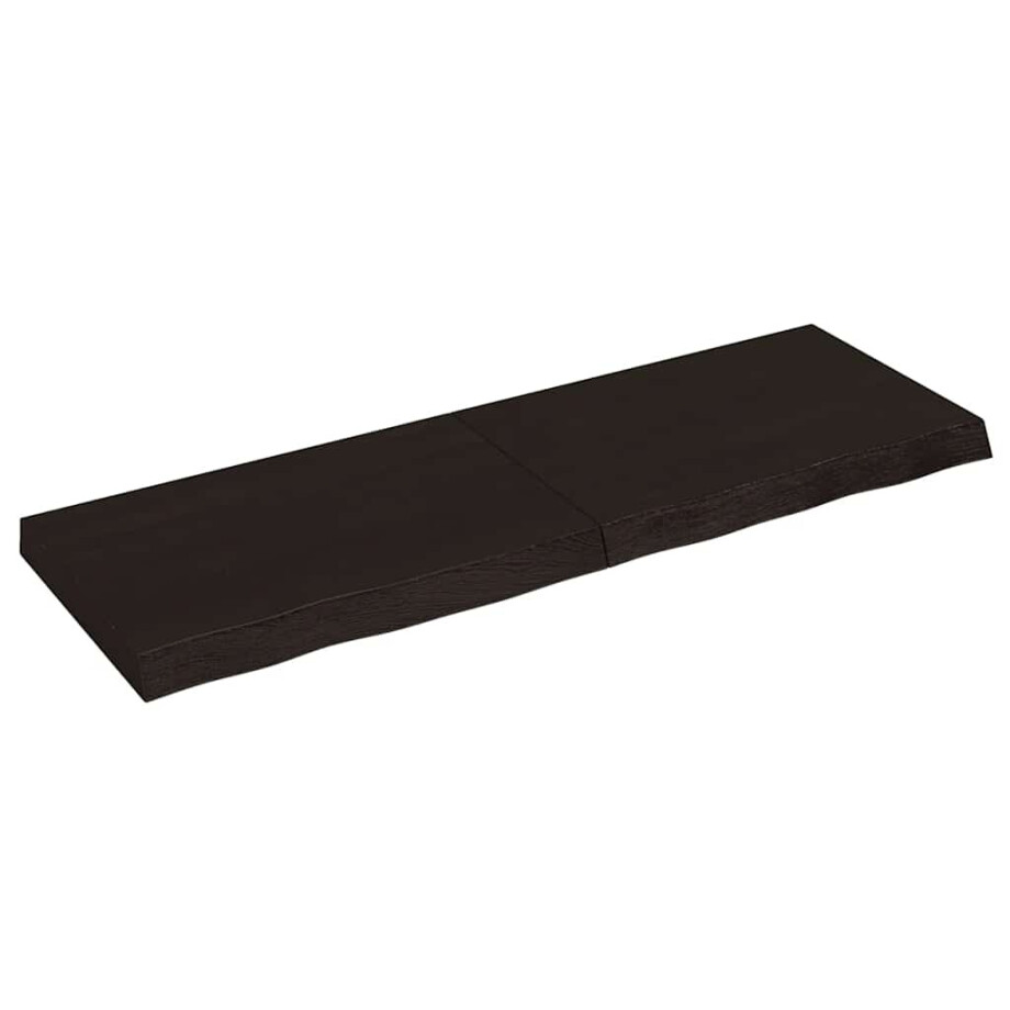 vidaXL Wandschap behandeld massief eikenhout donkerbruin vidaXL Wandschap behandeld massief eikenhout donkerbruin afbeelding 1