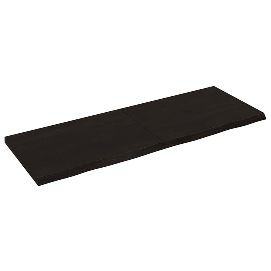 vidaXL Wandschap behandeld massief eikenhout donkerbruin vidaXL Wandschap behandeld massief eikenhout donkerbruin afbeelding 1
