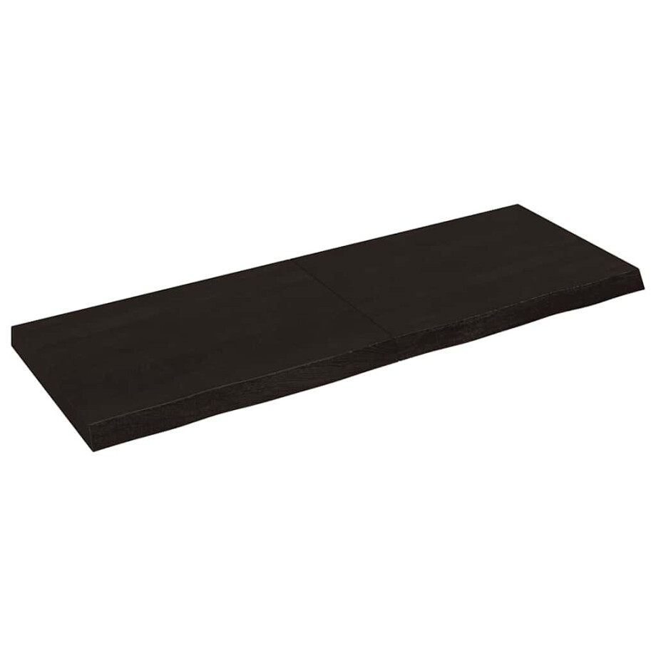 vidaXL Wandschap behandeld massief eikenhout donkerbruin vidaXL Wandschap behandeld massief eikenhout donkerbruin afbeelding 1