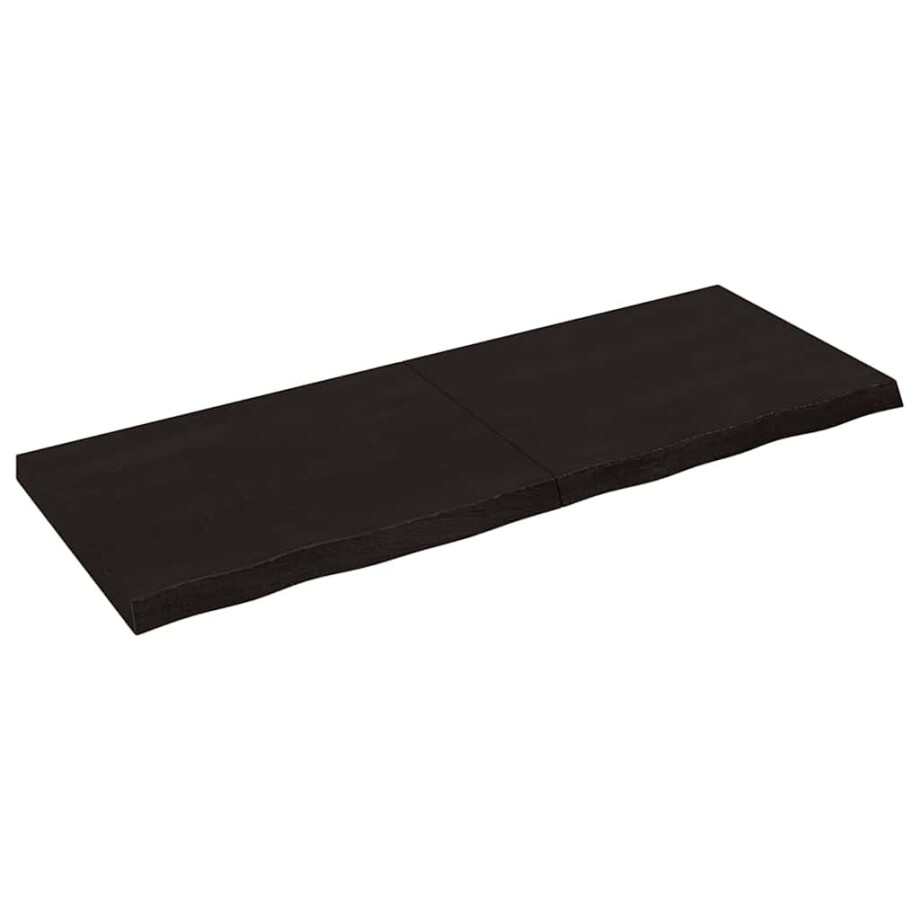 vidaXL Wandschap behandeld massief eikenhout donkerbruin vidaXL Wandschap behandeld massief eikenhout donkerbruin afbeelding 1