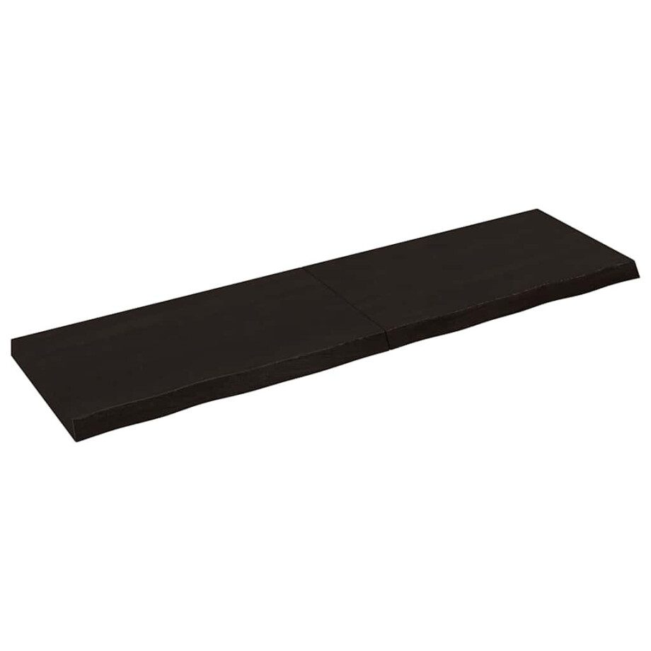vidaXL Wandschap behandeld massief eikenhout donkerbruin vidaXL Wandschap behandeld massief eikenhout donkerbruin afbeelding 1