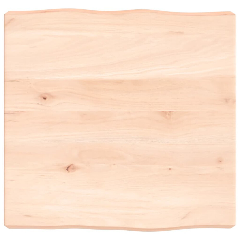 vidaXL Tafelblad natuurlijke rand 40x40x(2-6) cm massief eikenhout vidaXL Tafelblad natuurlijke rand 40x40x(2-6) cm massief eikenhout afbeelding 1