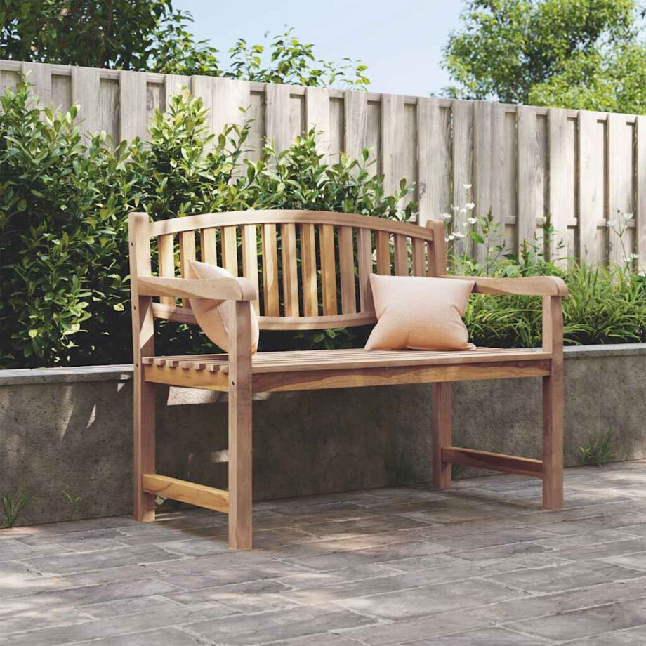 vidaXL Tuinbank 114x59x87 cm massief teakhout afbeelding 1