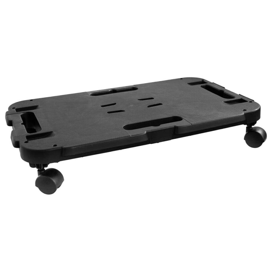 vidaXL Transporttrolley 200 kg polypropeen zwart vidaXL Transporttrolley 200 kg polypropeen zwart afbeelding 1