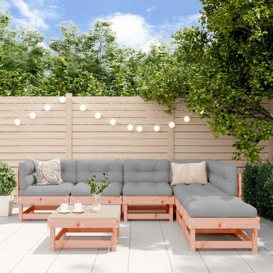 vidaXL 7-delige Loungeset massief douglashout afbeelding 1