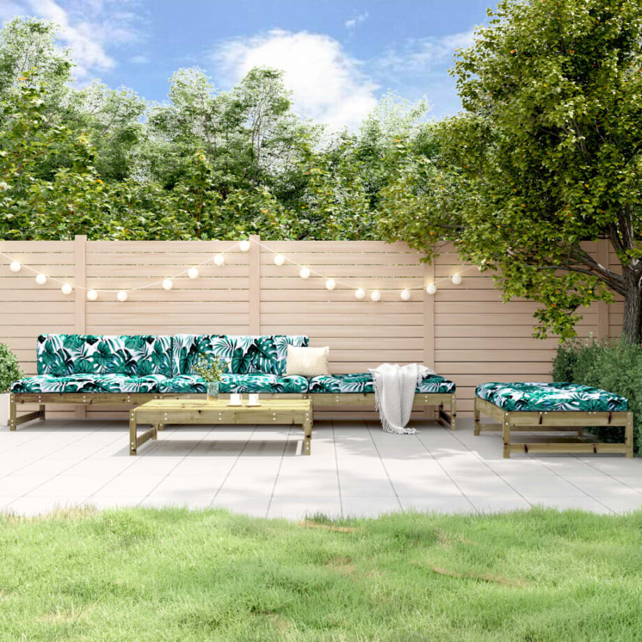 vidaXL 5-delige Loungeset geïmpregneerd grenenhout vidaXL 5-delige Loungeset geïmpregneerd grenenhout afbeelding 1