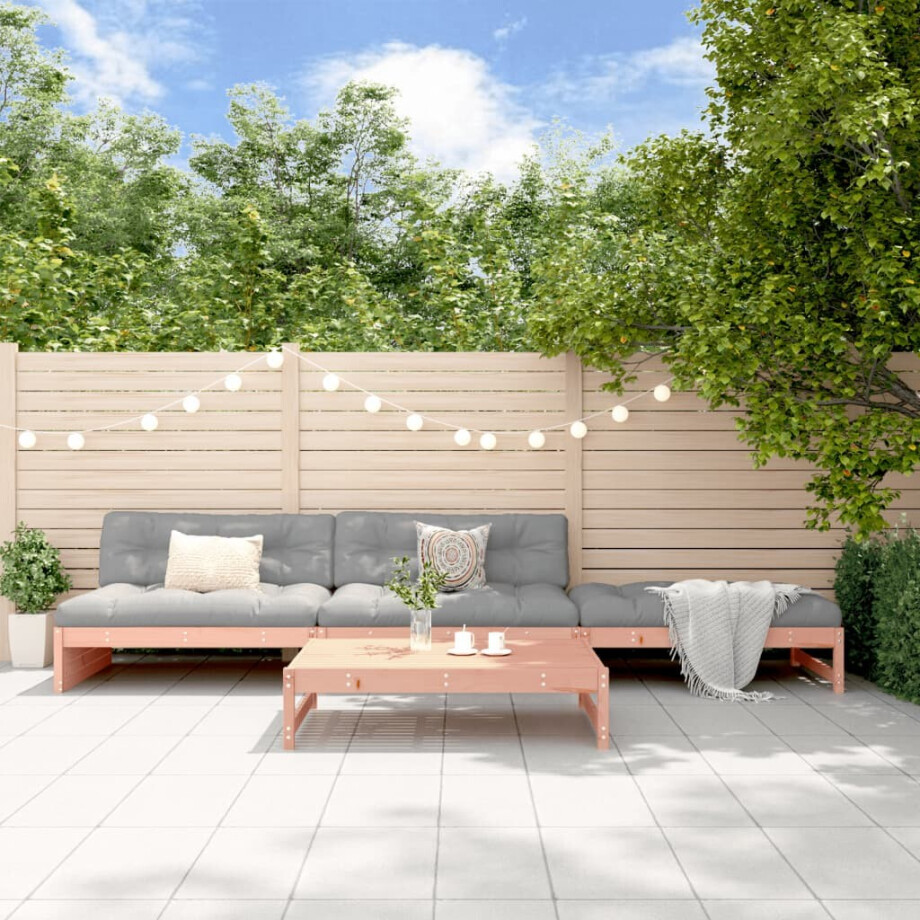 vidaXL 4-delige Loungeset massief douglashout vidaXL 4-delige Loungeset massief douglashout afbeelding 1