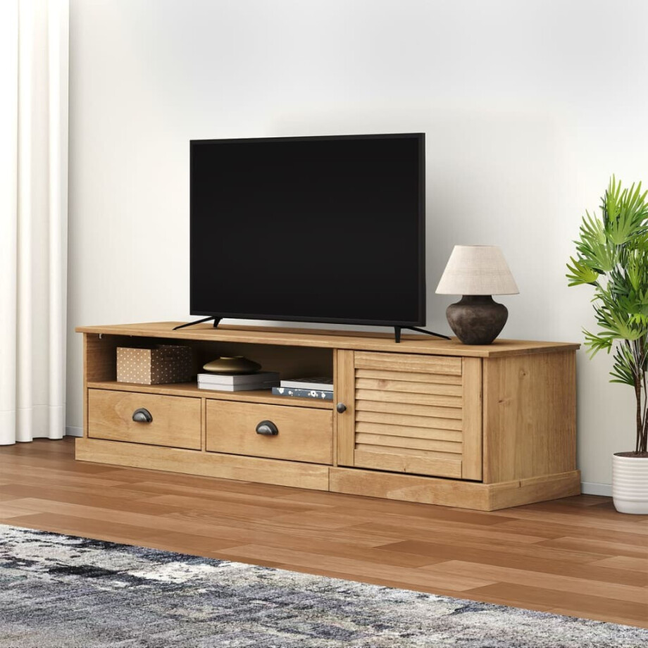 vidaXL Tv-meubel VIGO 156x40x40 cm massief grenenhout vidaXL Tv-meubel VIGO 156x40x40 cm massief grenenhout afbeelding 1