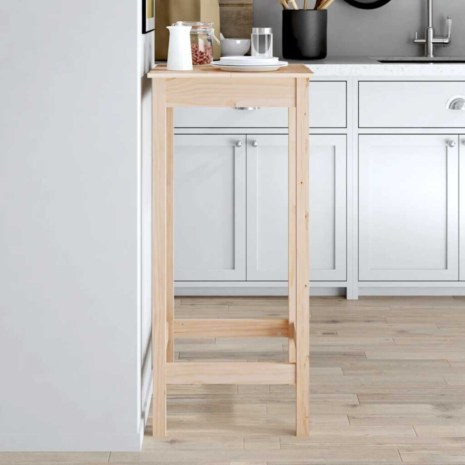 vidaXL Bartafel 50x50x110 cm massief grenenhout vidaXL Bartafel 50x50x110 cm massief grenenhout afbeelding 1