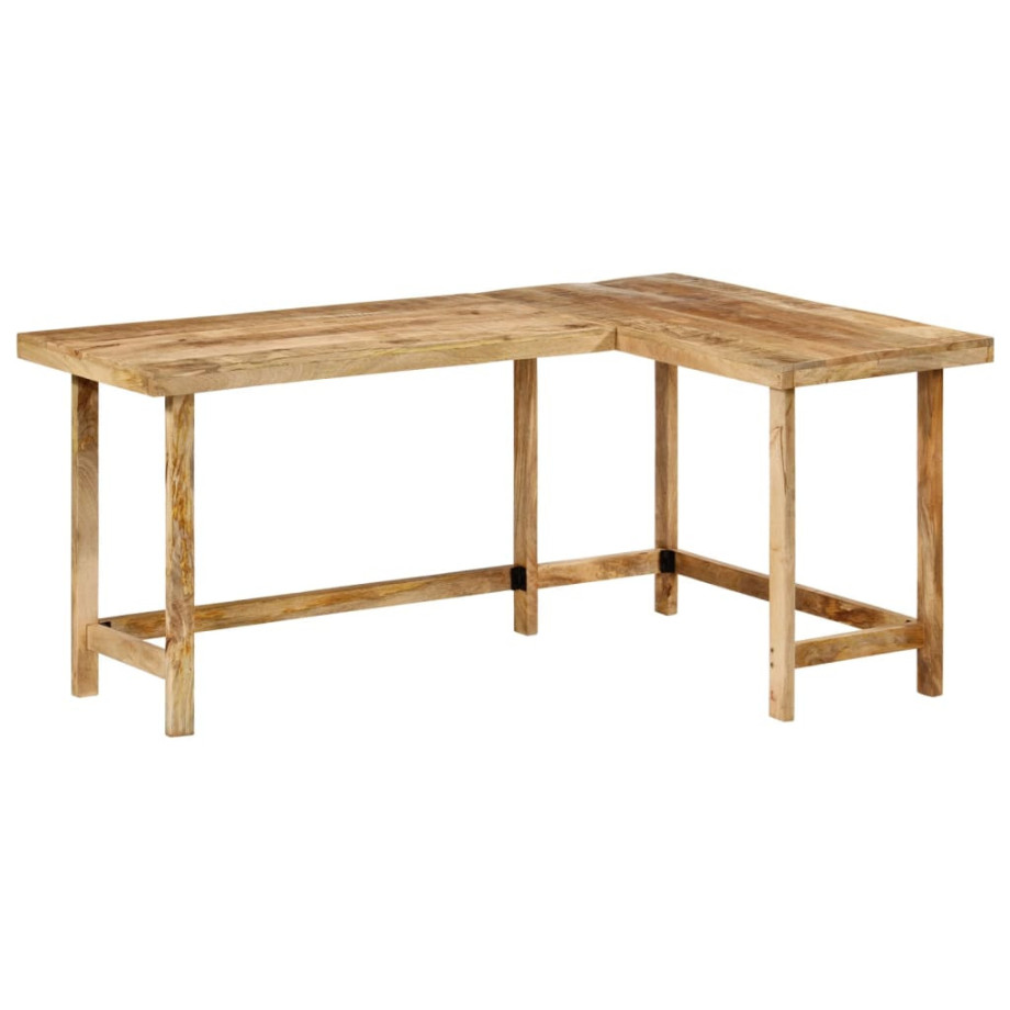 vidaXL Bureau 165x110x75 cm massief mangohout vidaXL Bureau 165x110x75 cm massief mangohout afbeelding 1