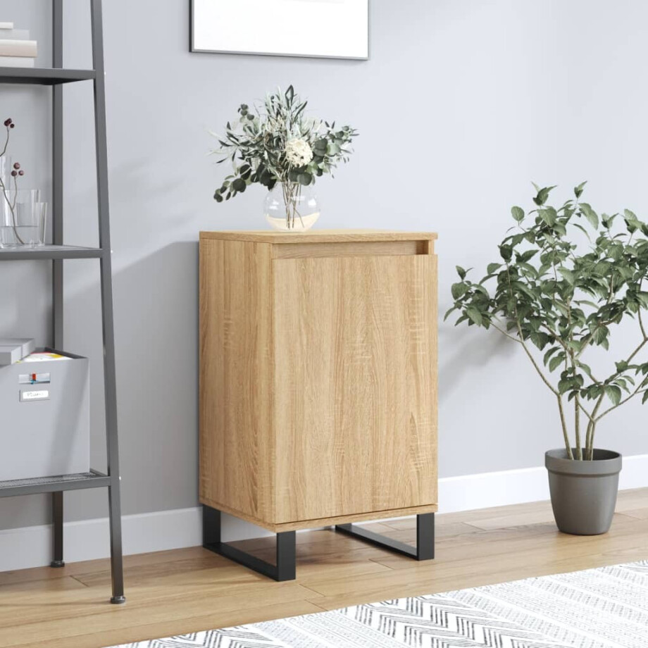 vidaXL Dressoir 40x35x70 cm bewerkt hout sonoma eikenkleurig afbeelding 1