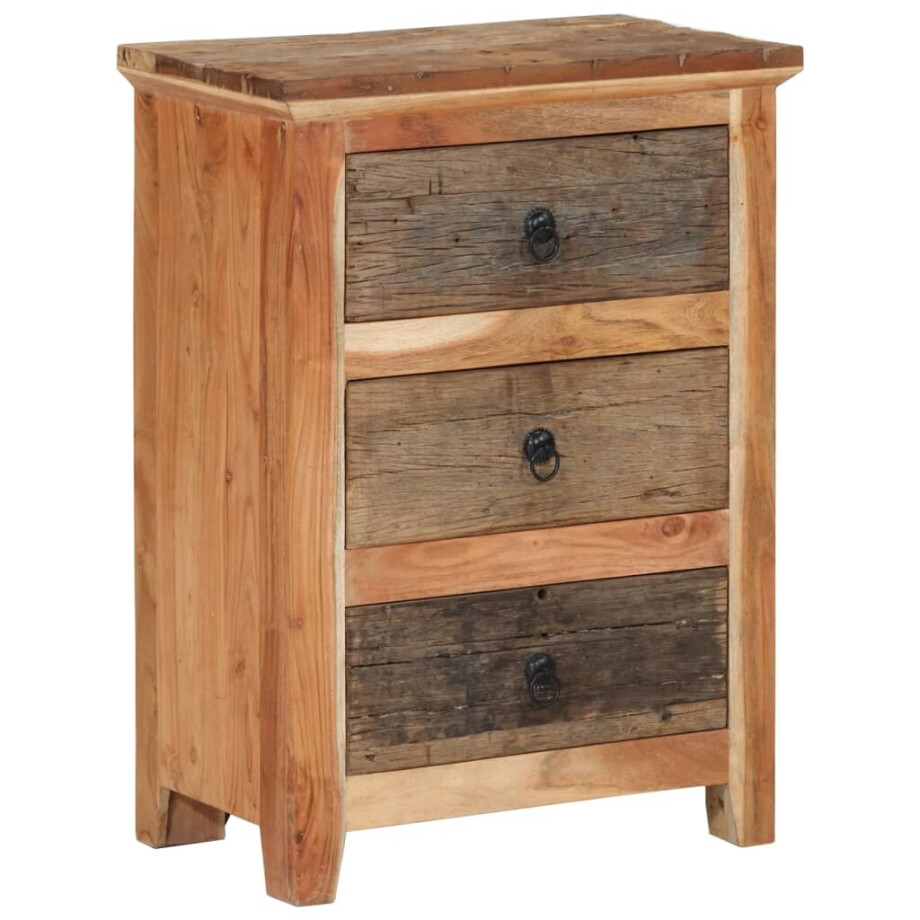 vidaXL Bijzetkast 55x33x75 cm massief acaciahout vidaXL Bijzetkast 55x33x75 cm massief acaciahout afbeelding 1