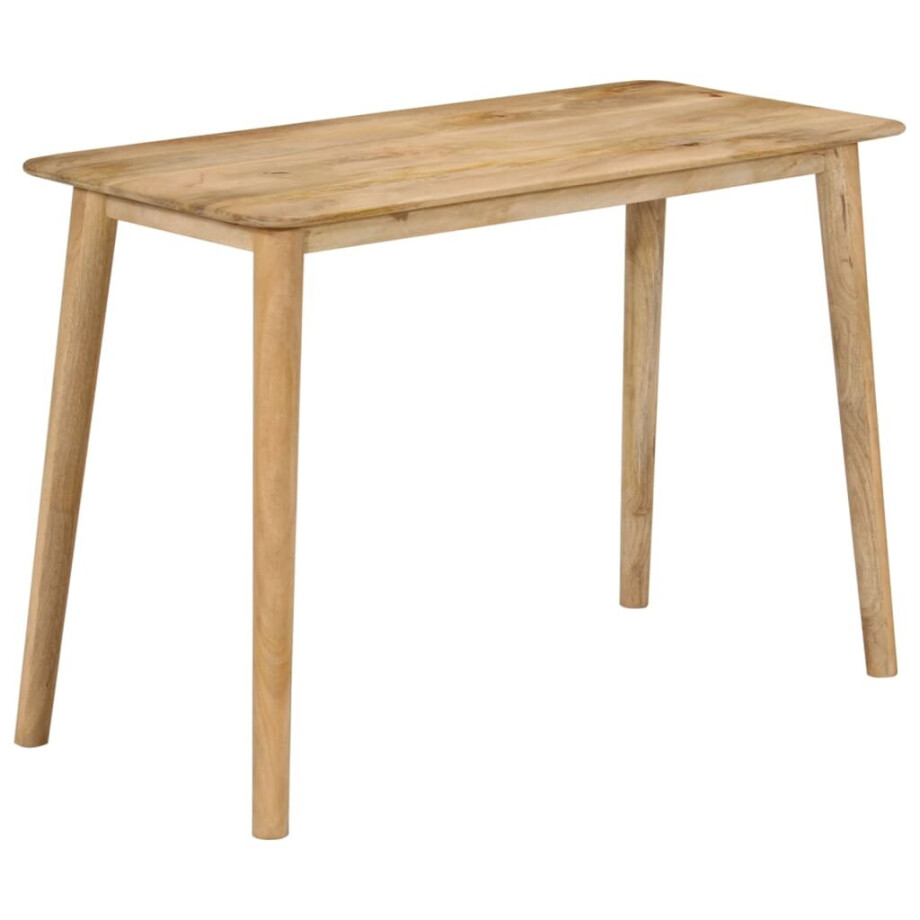 vidaXL Eettafel 112x52x76 cm massief mangohout afbeelding 1