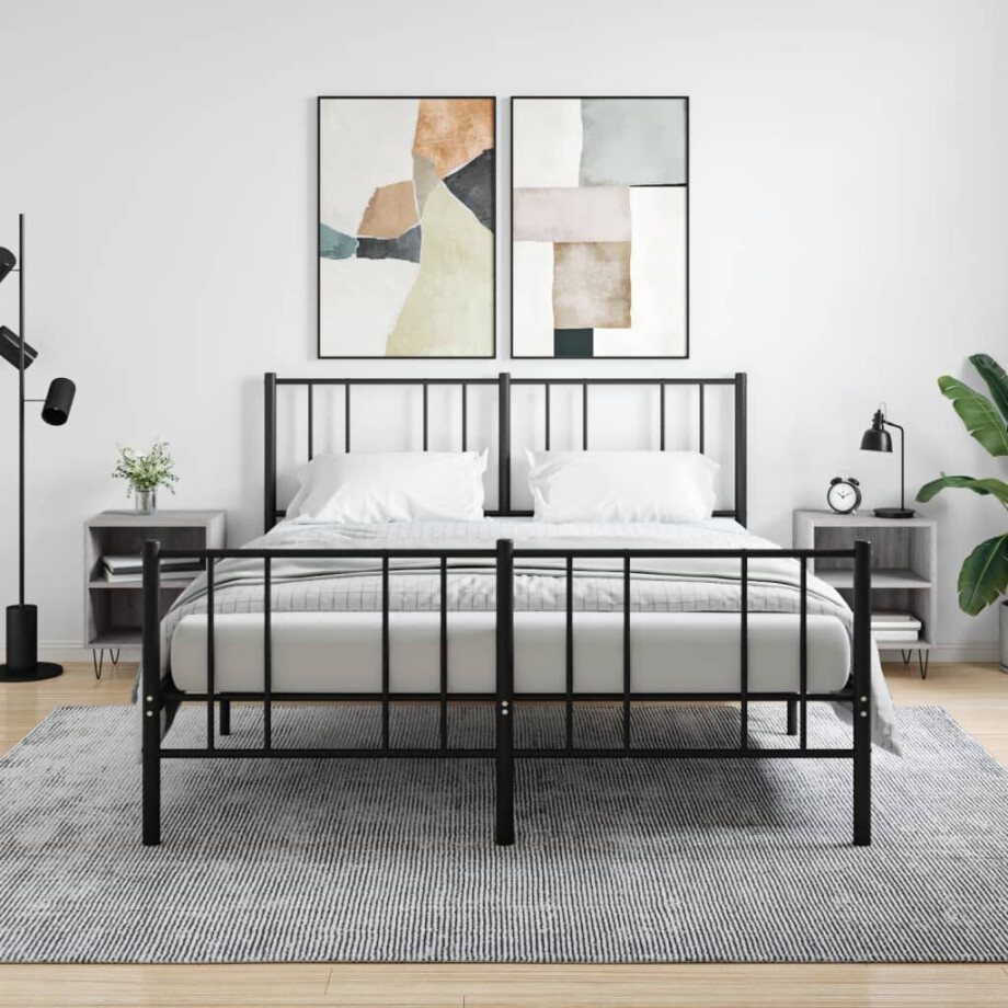 vidaXL Nachtkastjes 2 st 40x30x50 cm bewerkt hout grijs sonoma eiken vidaXL Nachtkastjes 2 st 40x30x50 cm bewerkt hout grijs sonoma eiken afbeelding 1