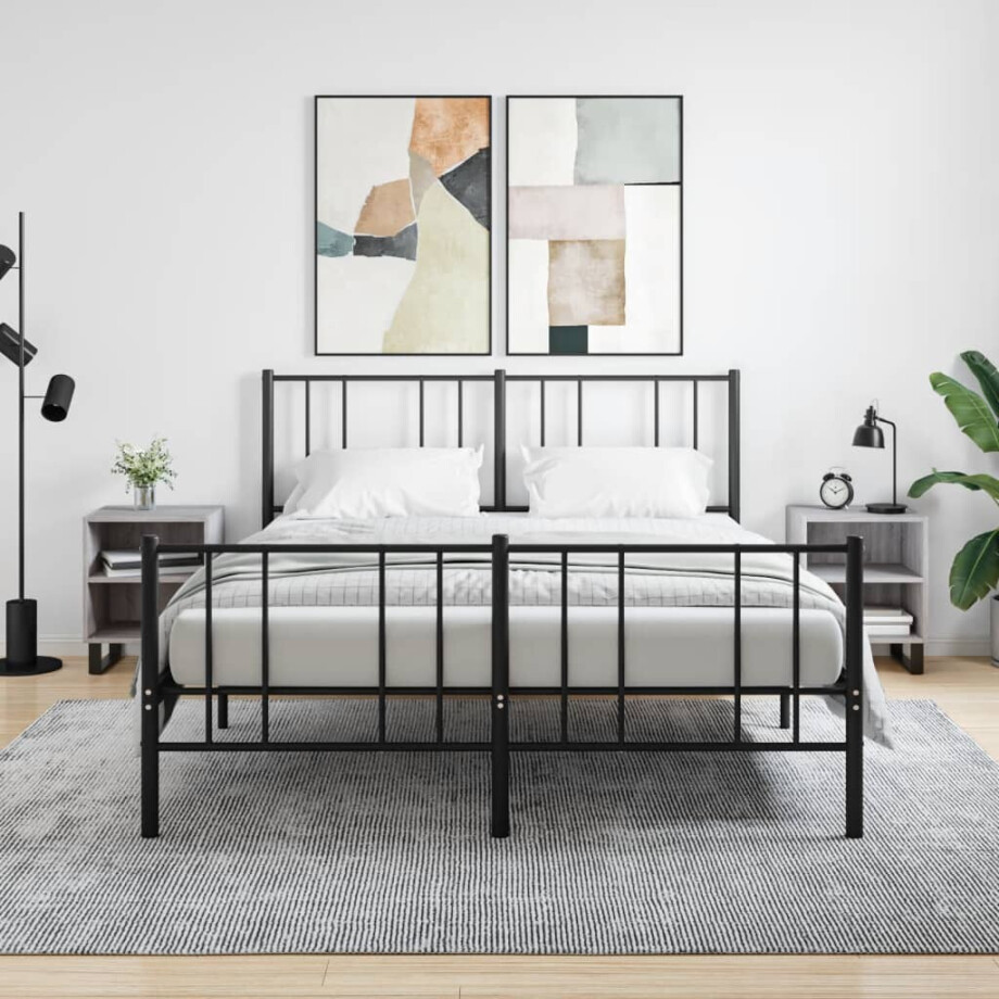 vidaXL Nachtkastjes 2 st 40x30x50 cm bewerkt hout grijs sonoma eiken vidaXL Nachtkastjes 2 st 40x30x50 cm bewerkt hout grijs sonoma eiken afbeelding 1