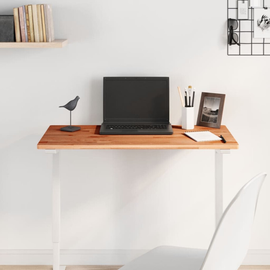 vidaXL Tafelblad rechthoekig 80x40x1,5 cm massief beukenhout vidaXL Tafelblad rechthoekig 80x40x1,5 cm massief beukenhout afbeelding 1